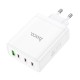 Мережевий зарядний пристрій HOCO N31 Leader PD100W four-port(3C1A) fast charger White
