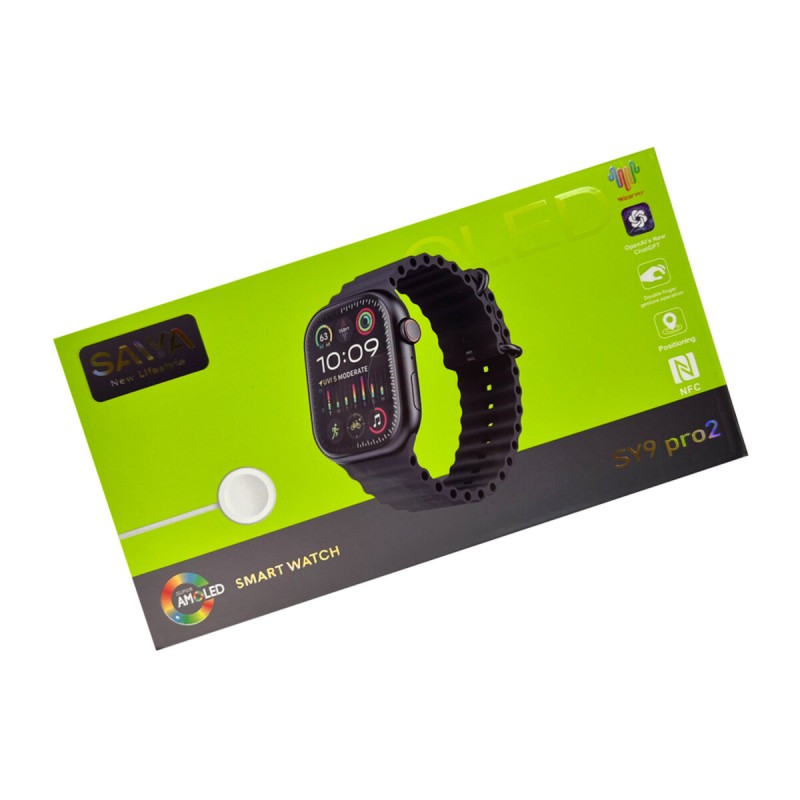 Смарт-годинник Saiya SY9 PRO2 Amoled+IP67 Black