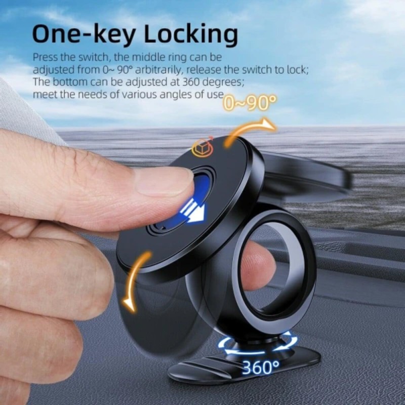 Тримач для мобільного Essager Mirrow Magnetic Phone Holder (Car Air-conditioner Vent Type)  black (EZJCXC-JZY01)