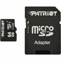 microSDXC (UHS-1) Patriot LX Series 64Gb class 10 (adapter SD) microSDXC (UHS-1) Patriot LX Series 64Gb class 10 (adapter SD)