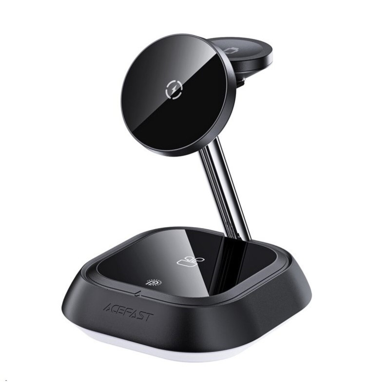 Бездротовий зарядний пристрій ACEFAST E16 desktop 3-in-1 wireless charging holder Black
