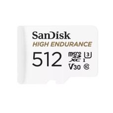 microSDXC (UHS-1 U3) SanDisk High Endurance 512Gb class 10 V30 (100Mb/s) (adapterSD)