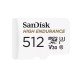 microSDXC (UHS-1 U3) SanDisk High Endurance 512Gb class 10 V30 (100Mb/s) (adapterSD)