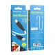 Кабель BOROFONE BX42 USB to Type-C 3A, 1m, silicone, TPE connectors, White