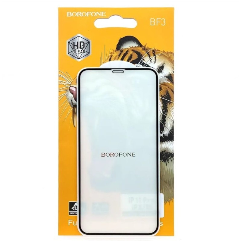 Захисне скло BOROFONE BF3  Full screen screen printing tem list IP X/Xs/11 Pro (5.8)