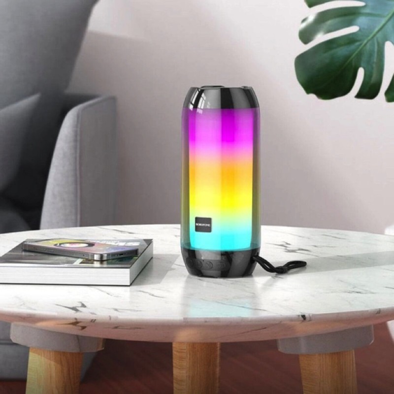 Портативна колонка BOROFONE BR25 Crazy sound colorful luminous BT speaker Black