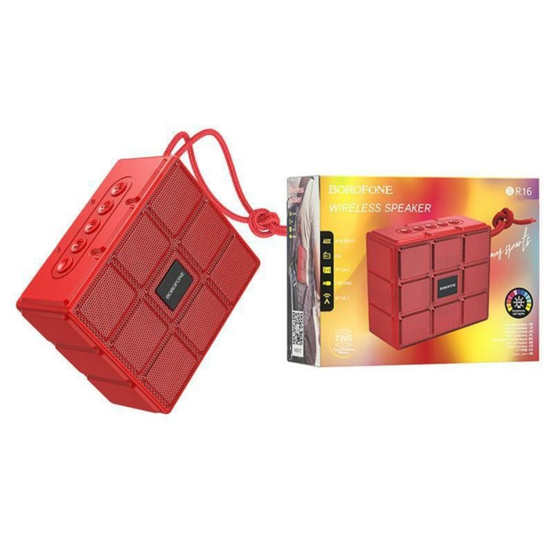 Портативна колонка BOROFONE BR16 Gage sports wireless speaker Red