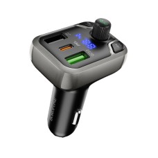АЗП з FM-модулятором BOROFONE BC38 Flash Energy PD20W+QC3.0 car BT FM transmitter Black
