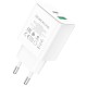 Мережевий зарядний пристрій BOROFONE BA67A PD20W+QC3.0 charger White