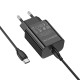 Мережевий зарядний пристрій BOROFONE BA65A Single port PD20W charger set(Type-C to Type-C) Black