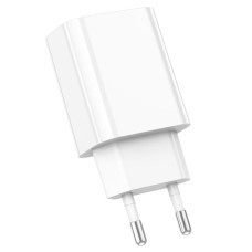 Мережевий зарядний пристрій BOROFONE BA65A Single port PD20W charger White