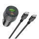 Автомобільний зарядний пристрій BOROFONE BZ21 Brilliant 48W dual port PD30W+QC3.0 car charger set(Type-C to Type-C) Black
