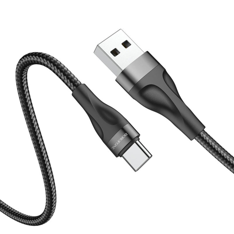 Кабель BOROFONE BX61 Source charging data cable for Type-C Black