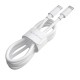 Кабель BOROFONE BX44 Type-C to Type-C, 5A, 100W, 1m, ABS, ABS connectors, White