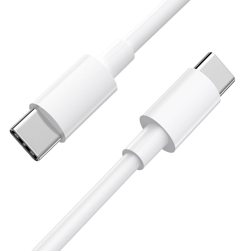 Кабель BOROFONE BX44 Type-C to Type-C, 5A, 100W, 1m, ABS, ABS connectors, White