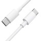 Кабель BOROFONE BX44 Type-C to Type-C, 5A, 100W, 1m, ABS, ABS connectors, White