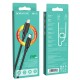 Кабель BOROFONE BX42 USB to iP 2.4A, 1m, silicone, TPE connectors, Black