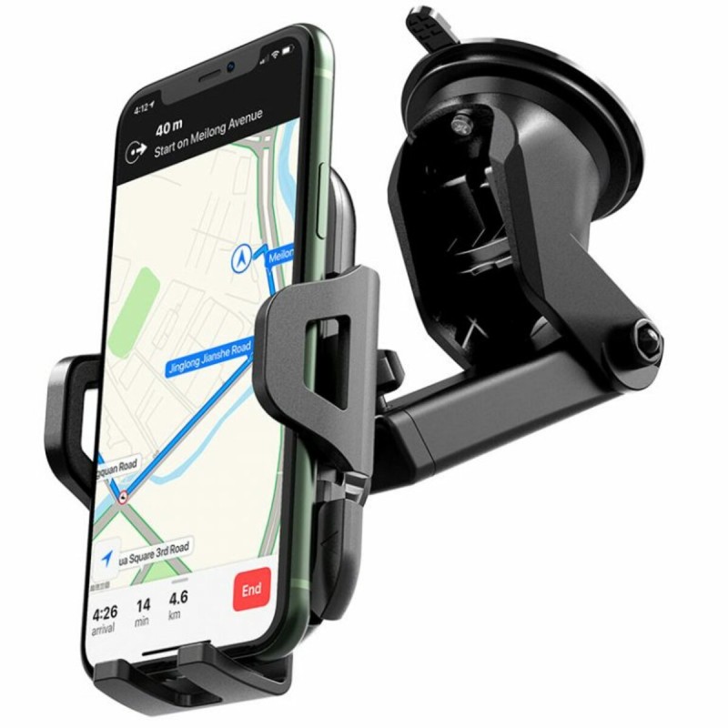 Тримач для мобільного HOCO CA76 Touareg one-touch center console car holder Black