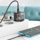 Мережевий зарядний пристрій HOCO N34 Dazzling dual-port PD20W+QC3.0 charger set(C to iP) Transparent Black