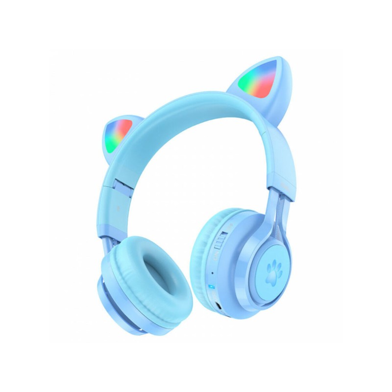 Навушники HOCO W39 Cat ear kids BT headphones Blue