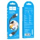 Кабель HOCO X90 Cool silicone charging data cable for iP Black