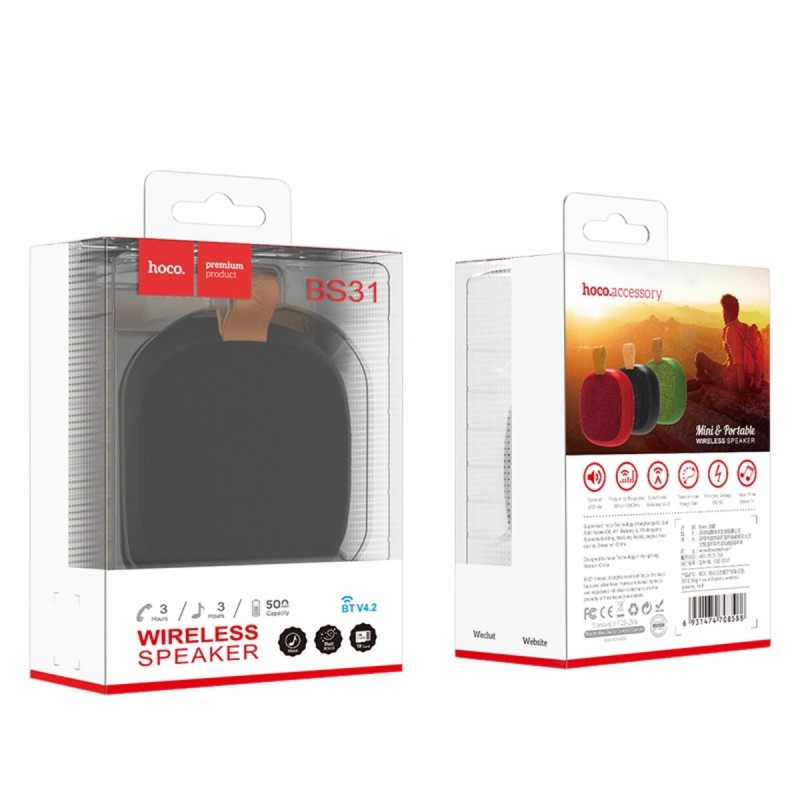 Портативна колонка HOCO BS31 Bright sound sports wireless speakerr Black