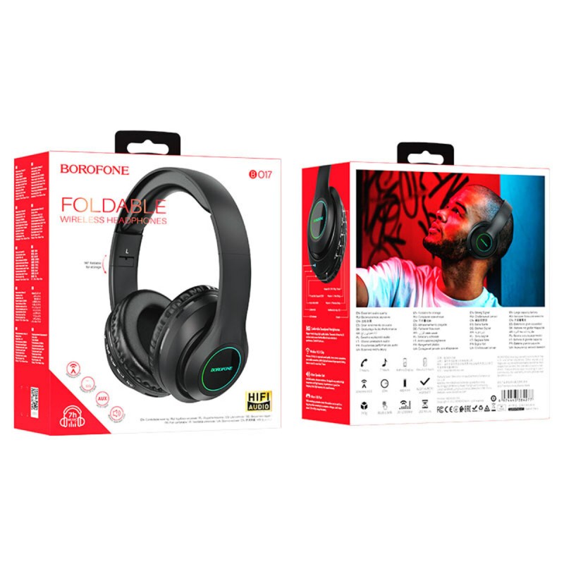Навушники BOROFONE BO17 wireless headphones Black