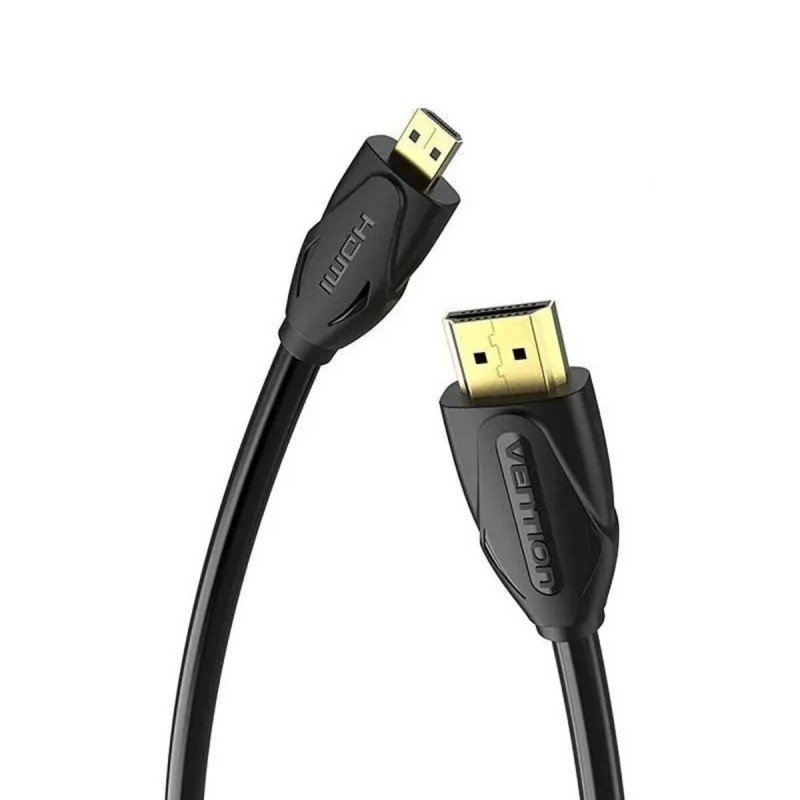 Кабель Vention Micro HDMI-HDMI 4K Cable 3M Black (VAA-D03-B300)