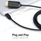 Кабель Vention Type-C to HDMI 4K 30Hz Cable 1.5M Black (CGUBG)