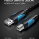Кабель Vention USB2.0 A Male to B Male Print Cable 1M Black (VAS-A16-B100)