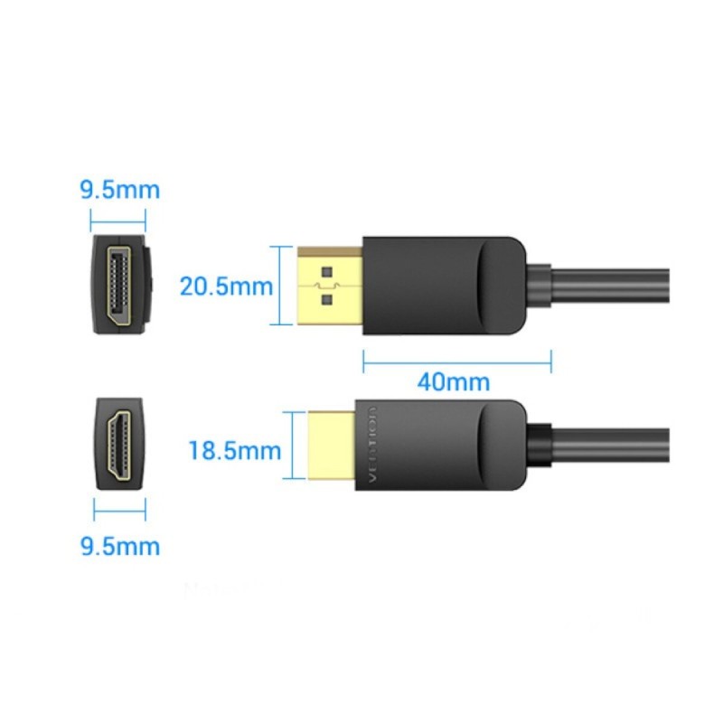 Кабель Vention DP to HDMI Cable 3M Black (HADBI)