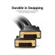 Кабель Vention DVI(24+1) Male to Male Cable 1.5M Black (EAABG)