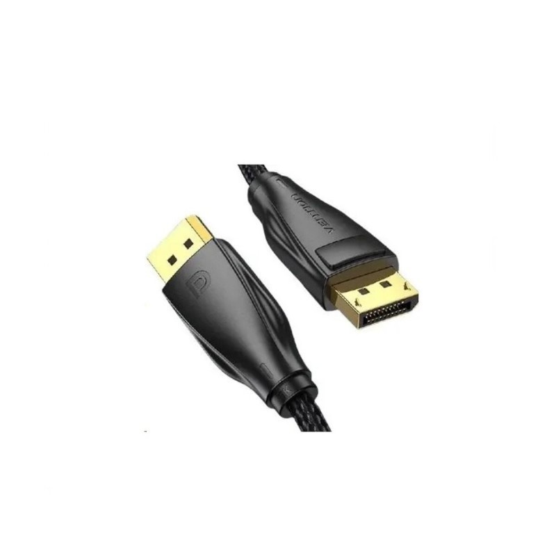Кабель Vention DisplayPort Cotton Braided Male to 8K Male Cable 1.5M Black (HCCBG)