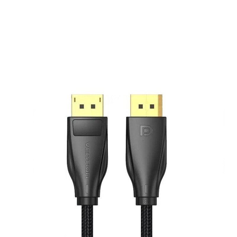 Кабель Vention DisplayPort Cotton Braided Male to 8K Male Cable 1.5M Black (HCCBG)