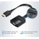 Адаптер Vention Flat HDMI to VGA Converter 0.15M Black (74345)