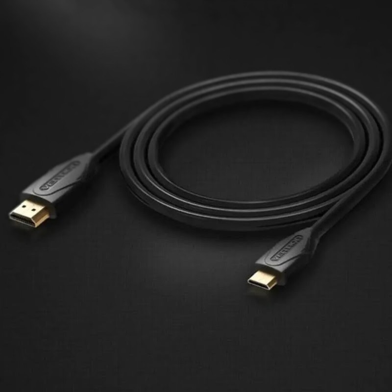 Кабель Vention Mini HDMI - HDMI Cable 18 Gbps 1M Black (VAA-D02-B100)