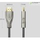 Кабель UGREEN HD131 HDMI Carbon Fiber Zinc Alloy Cable 1m (Gray) (UGR-50106)