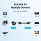 Адаптер Vention HDMI 270 Degree Male to Female Vertical Flat Adapter Black (AIQB0)