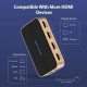 Сплітер Vention 1 In 2 Out HDMI Splitter 4K 30Hz Gold Aluminum Alloy Type EU Standard (ACBG0-EU)