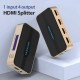 Сплітер Vention 1 In 2 Out HDMI Splitter 4K 30Hz Gold Aluminum Alloy Type EU Standard (ACBG0-EU)