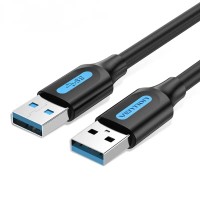 Кабель Подовжувач USB 3.0 A Male to A Male  Cable 1M Black PVC Type (CONBF)