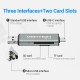 Картрідер Vention USB2.0 Multi-function Card Reader Gray (CCJH0)
