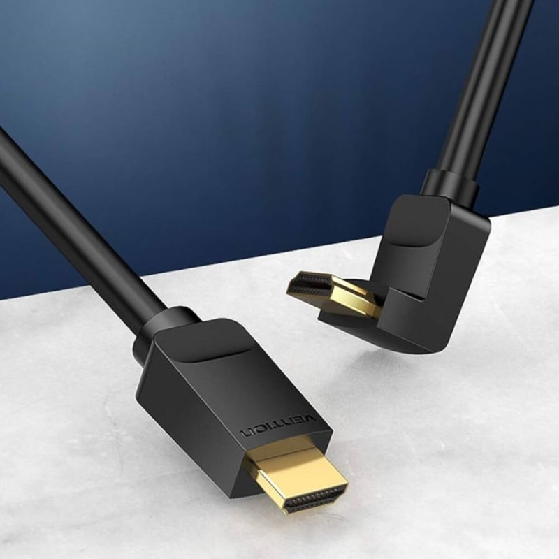 Кабель Vention HDMI Right Angle  Cable 270 Degree v2.0, 1.5M Black (AAQBG)