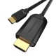 Кабель Vention Type-C to HDMI 4K 30Hz Cable 1M Black (CGUBF)
