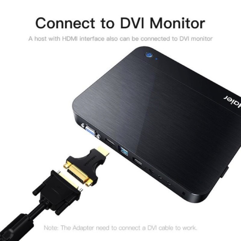 Адаптер Vention HDMI Male to DVI (24+5) Female Adapter  Black (AIKB0)