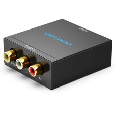 Адаптер Vention HDMI to RCA Converter Black Metal Type (AEEB0)