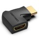 Адаптер Vention HDMI 270 Degree Male to Female Adapter Black (AINB0)