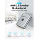 Адаптер Vention 2-Port HDMI Bi-Direction Switcher Silver (AFUH0)