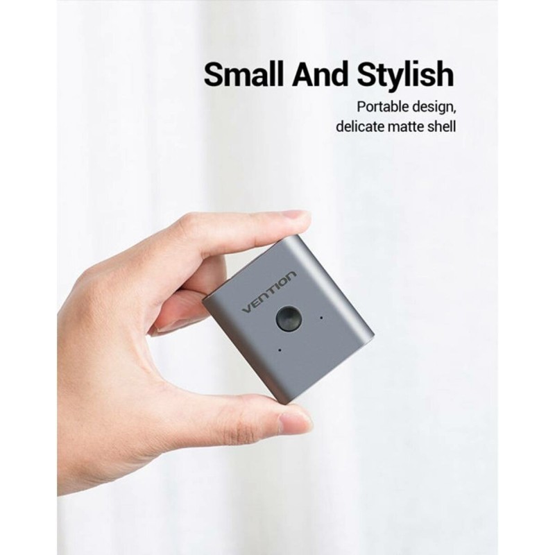 Адаптер Vention 2-Port HDMI Bi-Direction Switcher Silver (AFUH0)