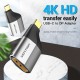 Адаптер Vention Type-C to DP Adapter Gray Metal Type (TCCH0)